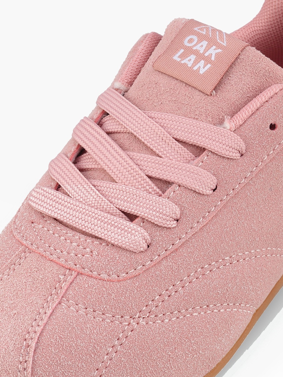 Girls Long Print Lace-Up Ankle Sneakers
