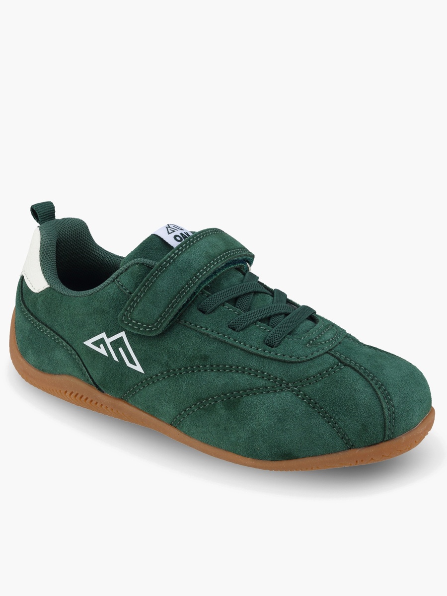 Boys Logo Print Hook and Loop Sports Shoes