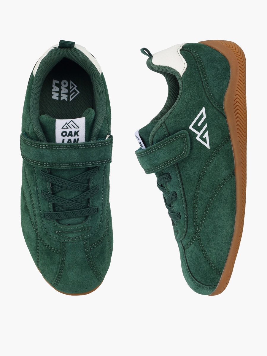 Boys Logo Print Hook and Loop Sports Shoes