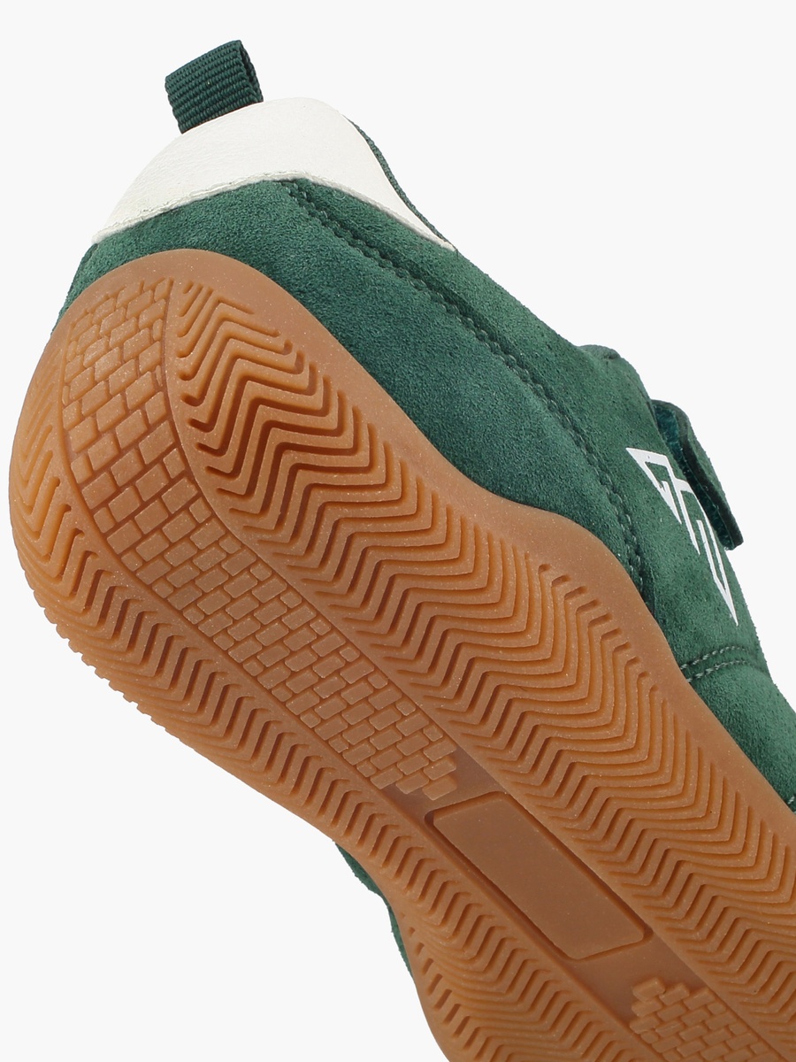 Boys Logo Print Hook and Loop Sports Shoes