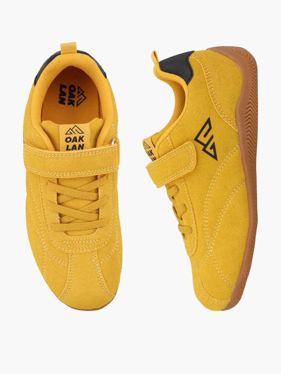 Boys Logo Print Hook and Loop Sports Shoes