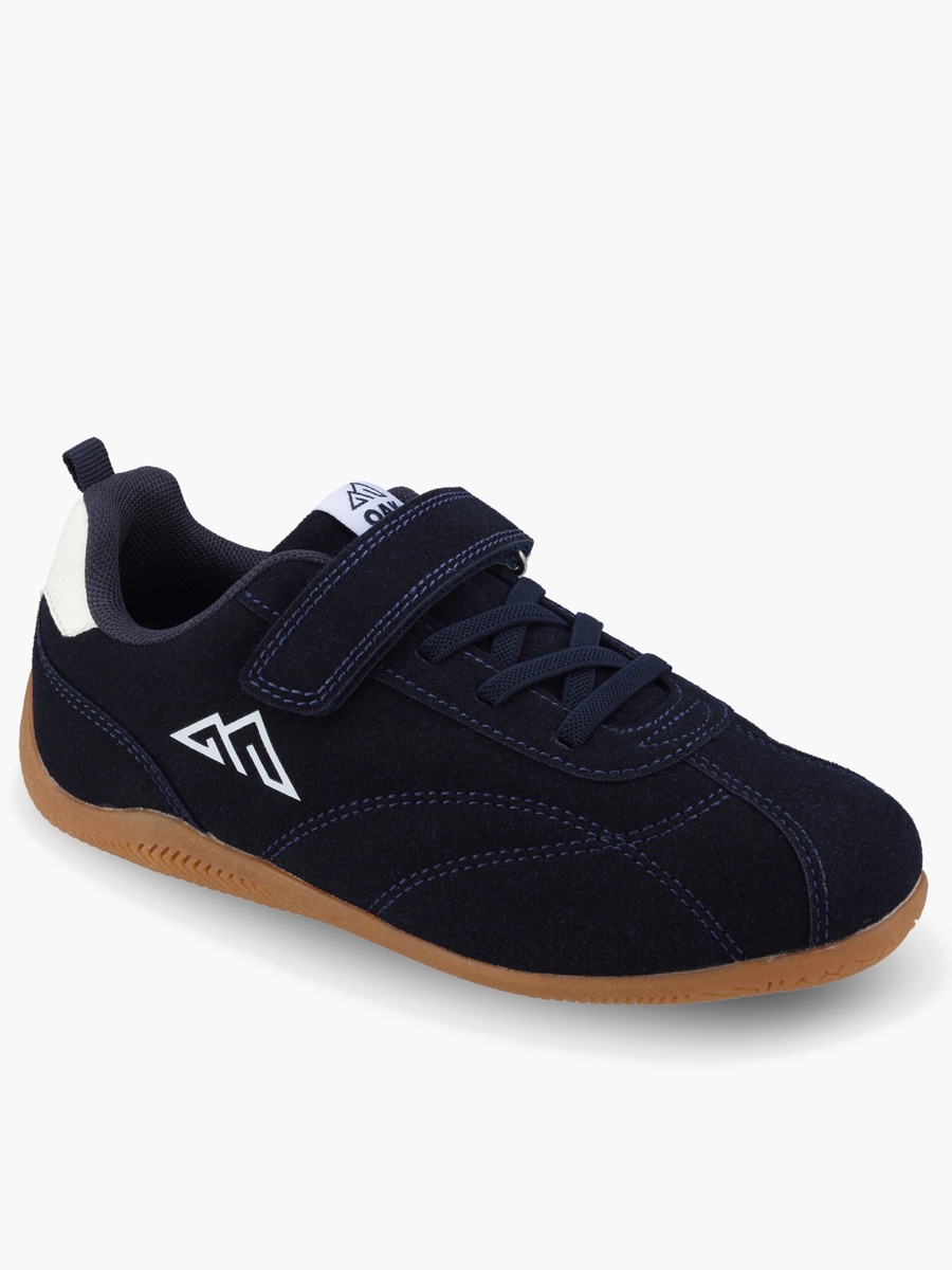 Boys Logo Print Hook and Loop Sports Shoes