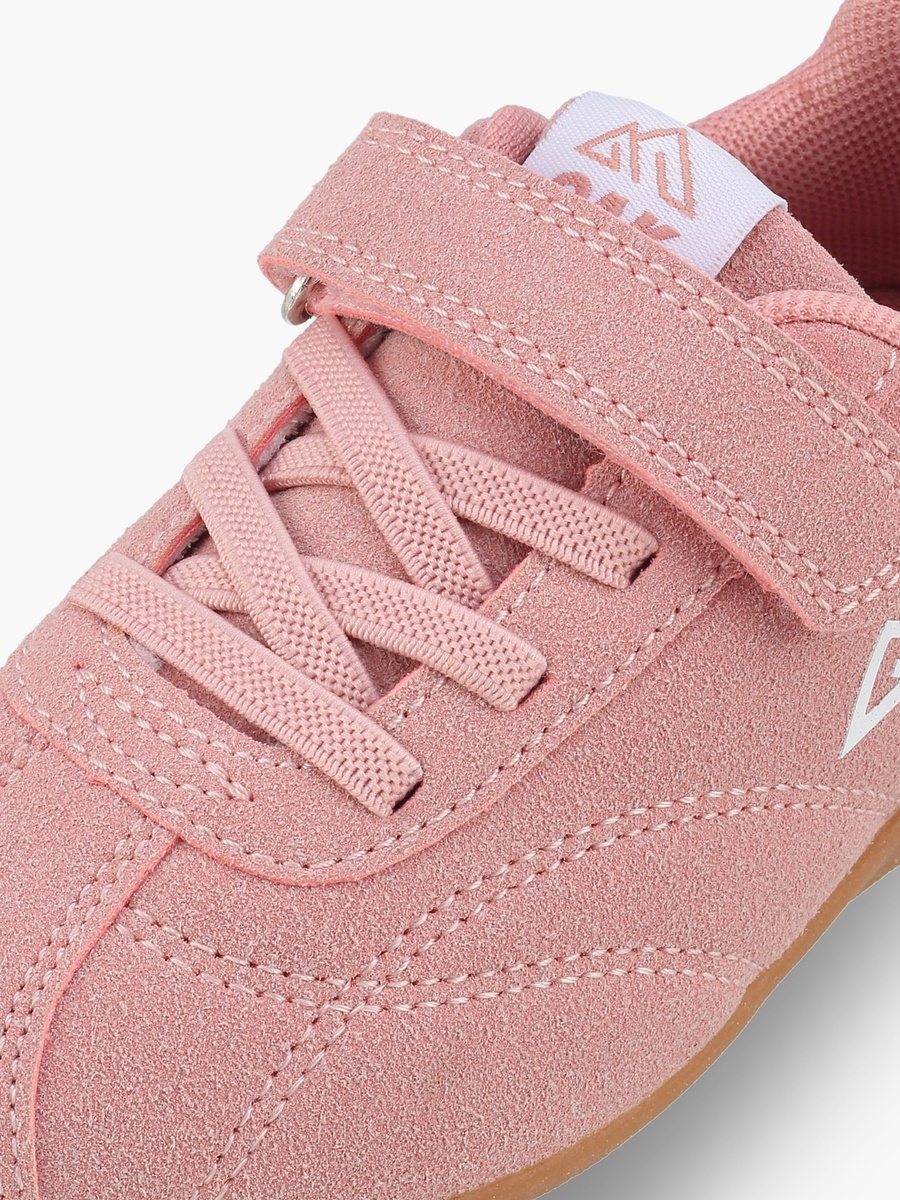 Girls Logo Print Hook and Loop Sneakers