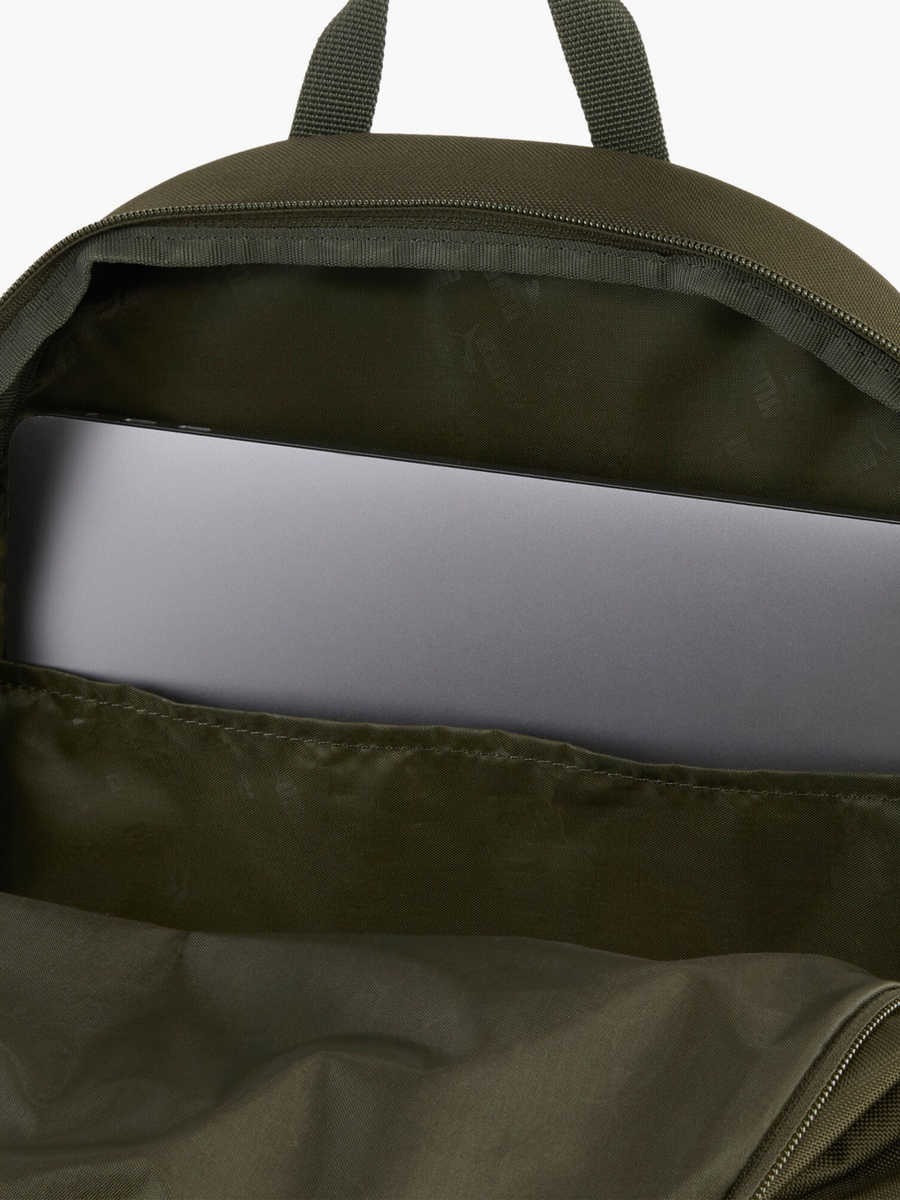 Logo Embossed Backpack With Laptop Sleeve