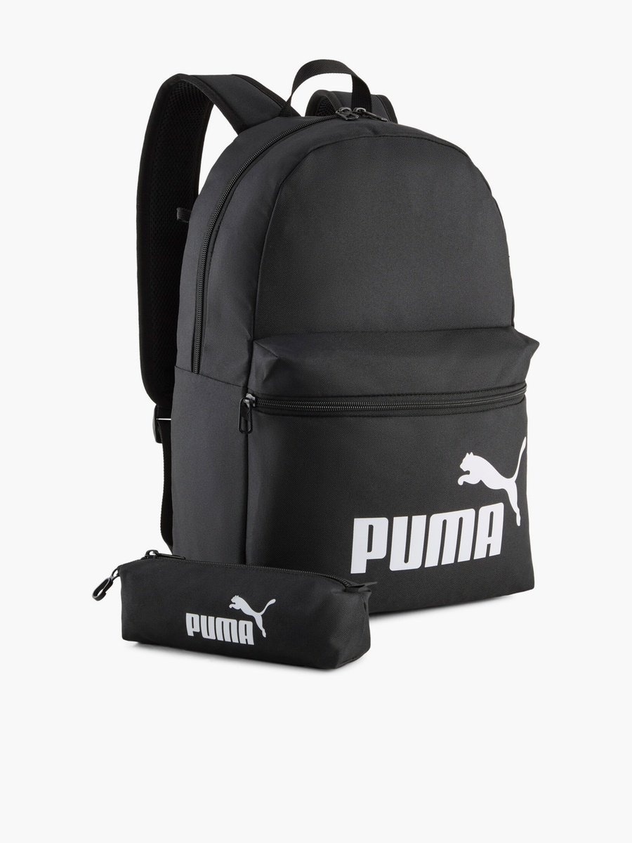 Logo Print Backpack With Pencil Pouch