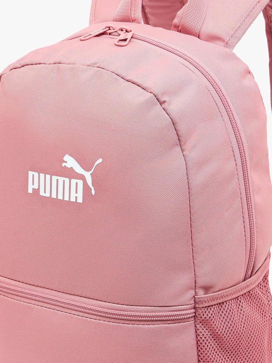 Logo Print Backpack With Front Pocket