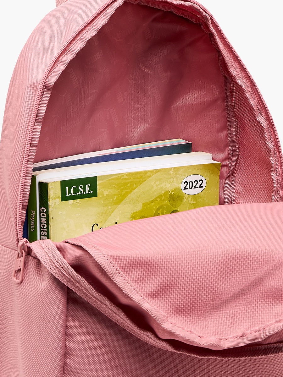 Logo Print Backpack With Front Pocket