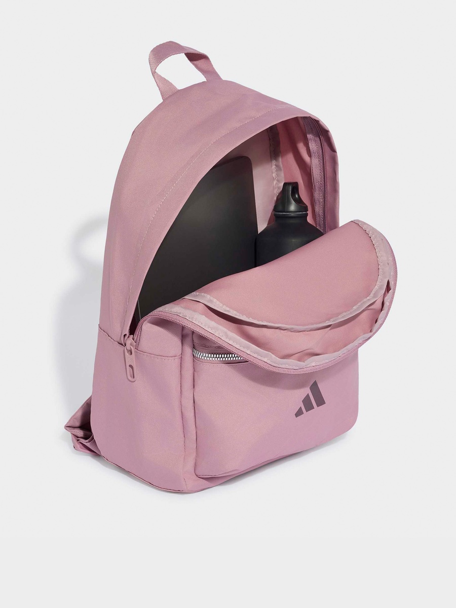 Logo Print Backpack With Adjustable Shoulder Straps - 14 L