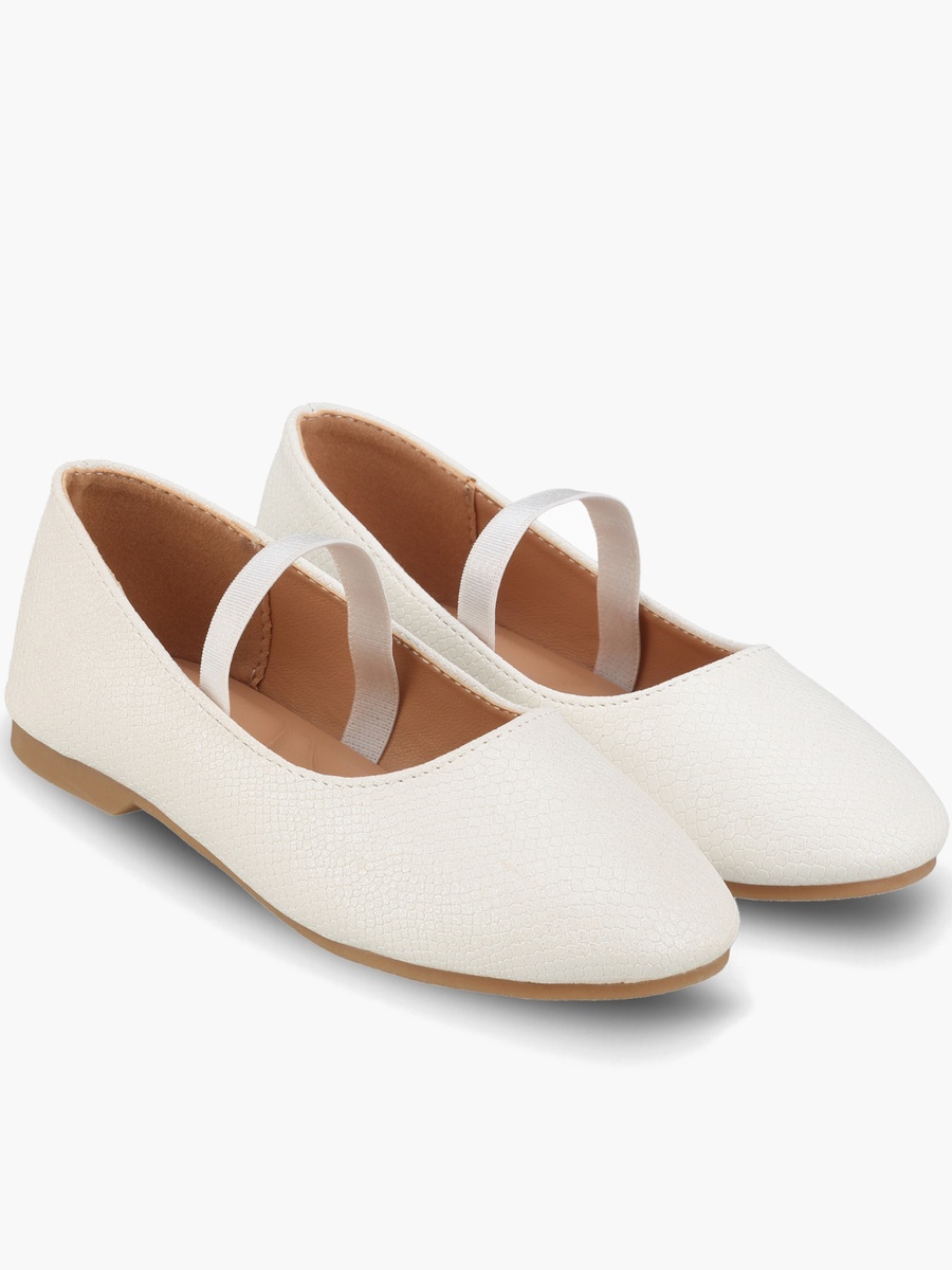 Girls Textured Ballerina Shoes