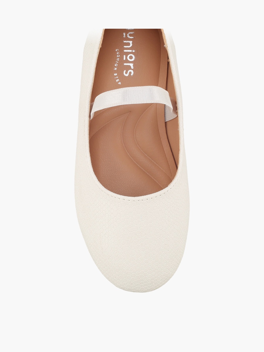 Girls Textured Ballerina Shoes