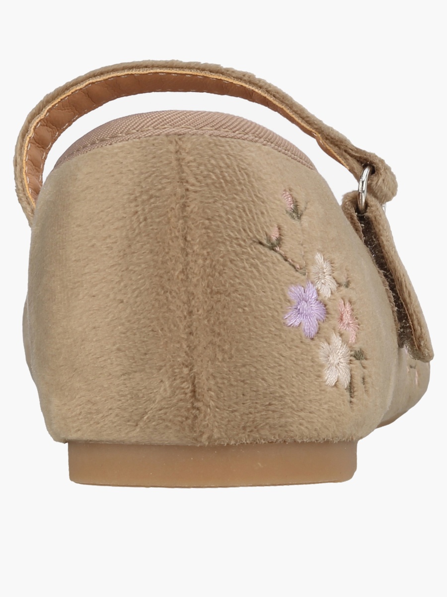 Girls Floral Embroidery Mary Jane Shoes