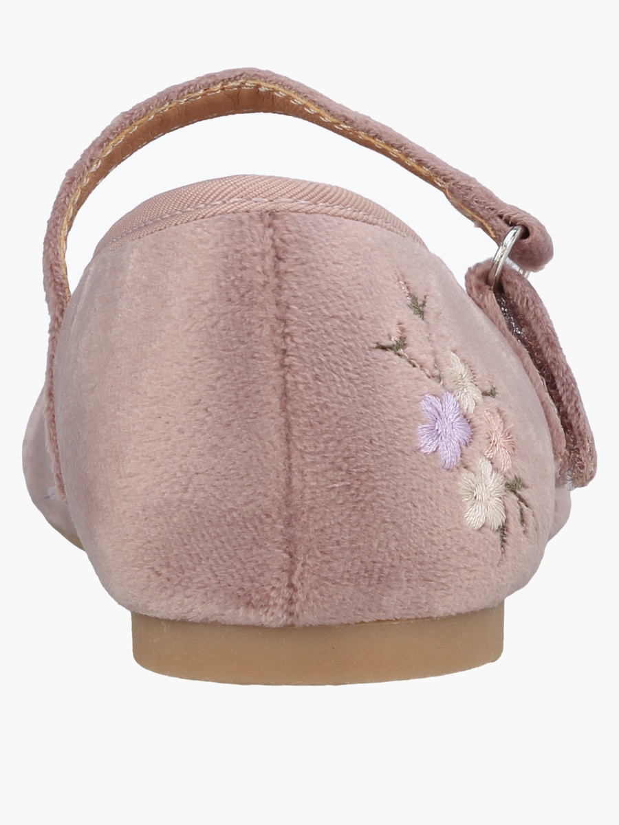 Girls Floral Embroidery Mary Jane Shoes