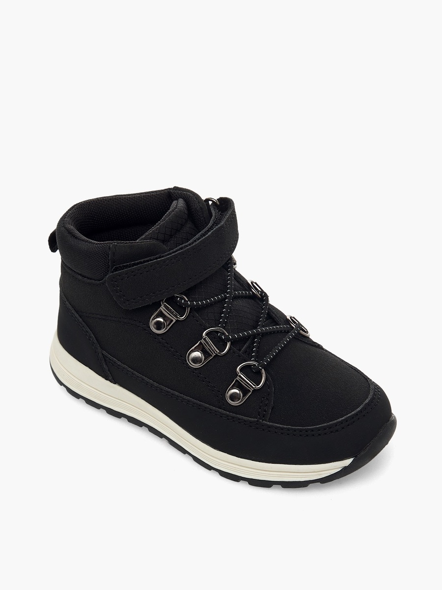 Ankle Boots With Hook and Loop Closure