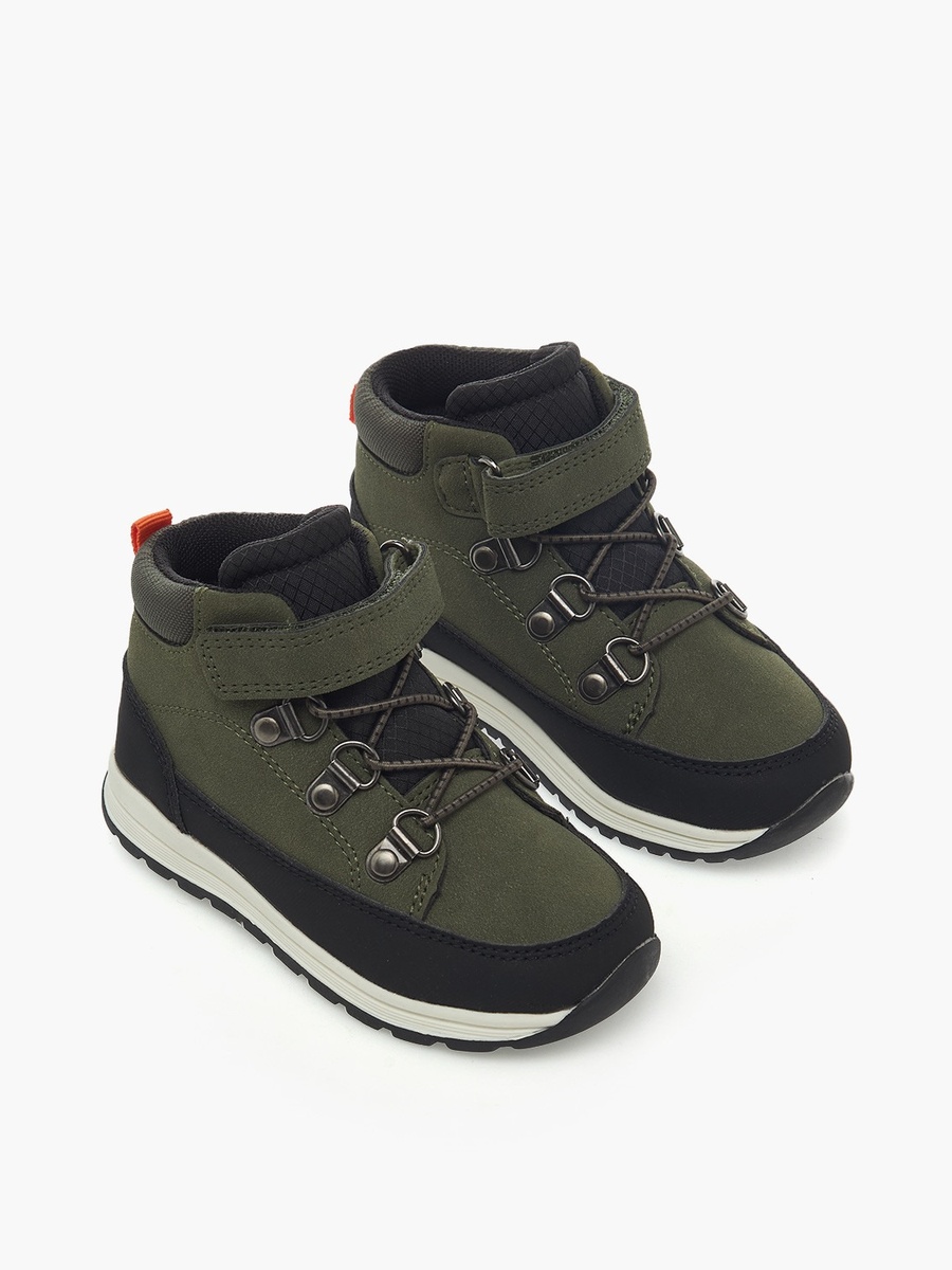 Ankle Boots With Hook and Loop Closure