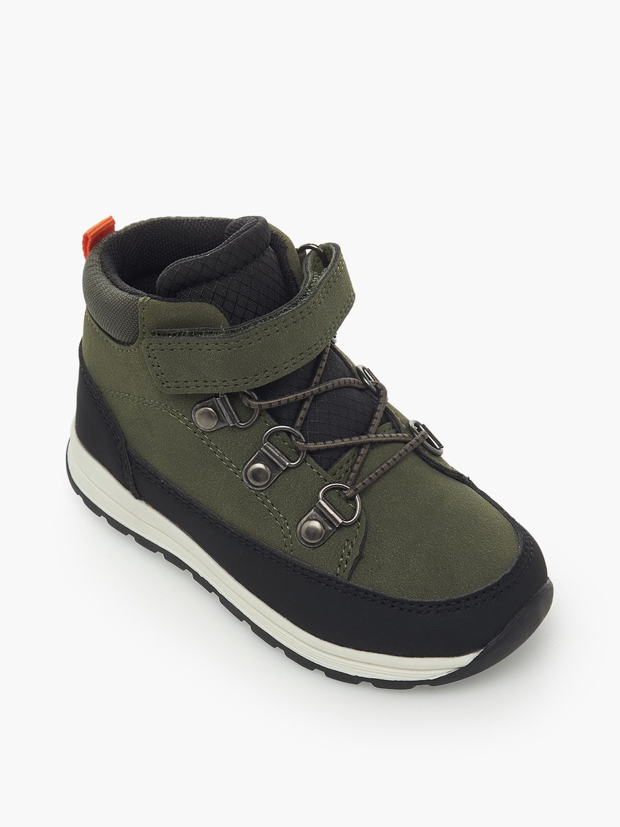 Ankle Boots With Hook and Loop Closure