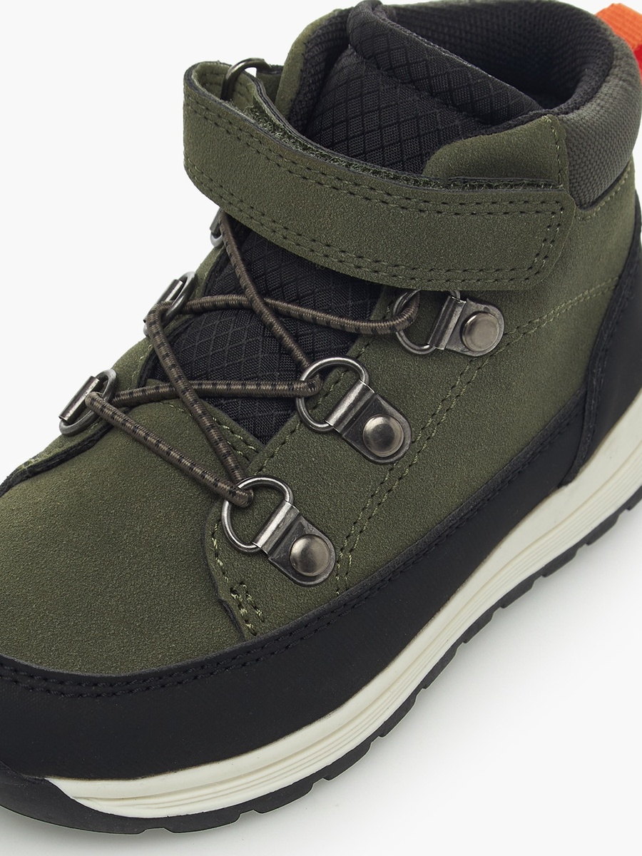 Ankle Boots With Hook and Loop Closure