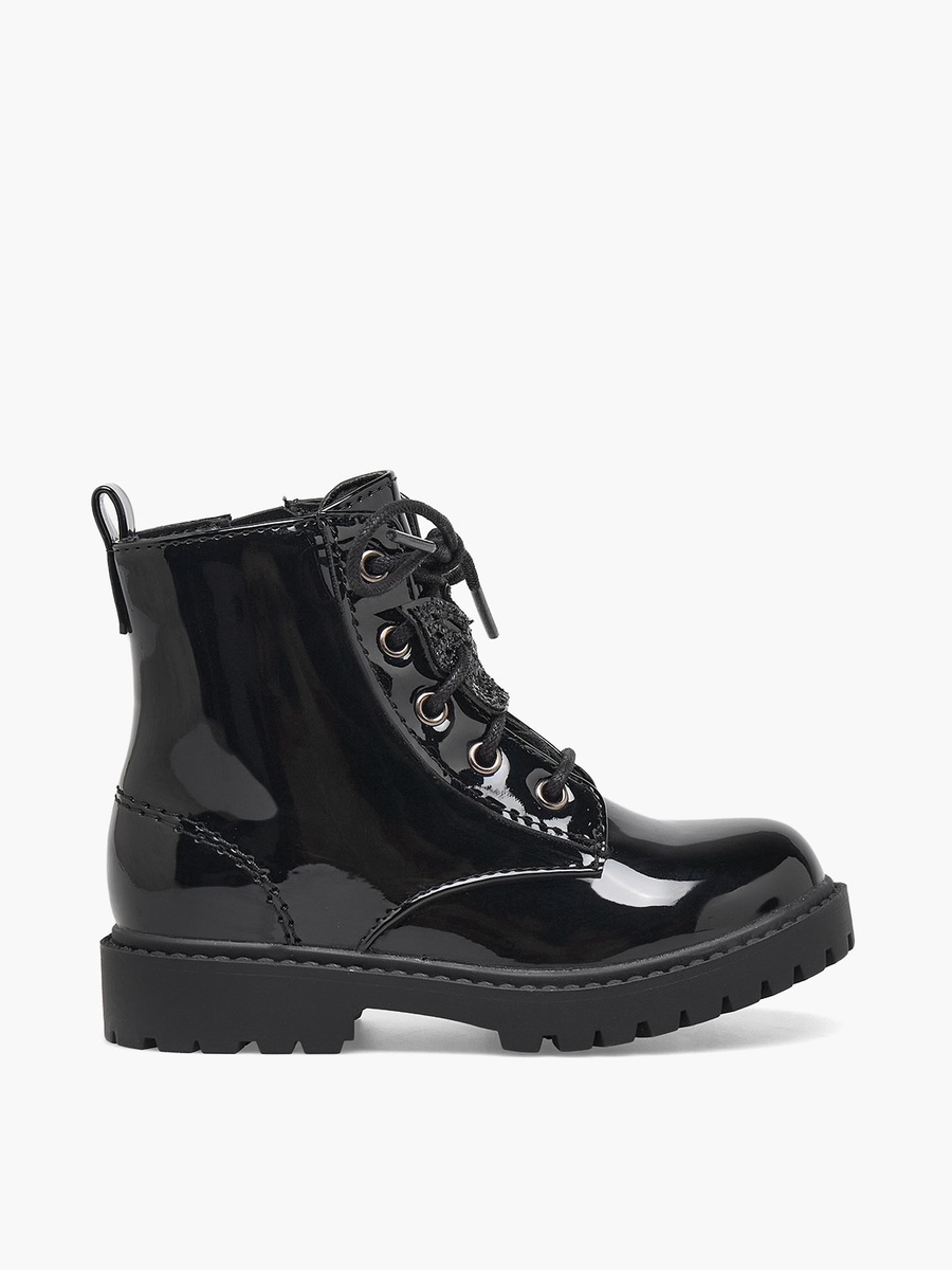 Girls Embellished Lace-Up Ankle Boots