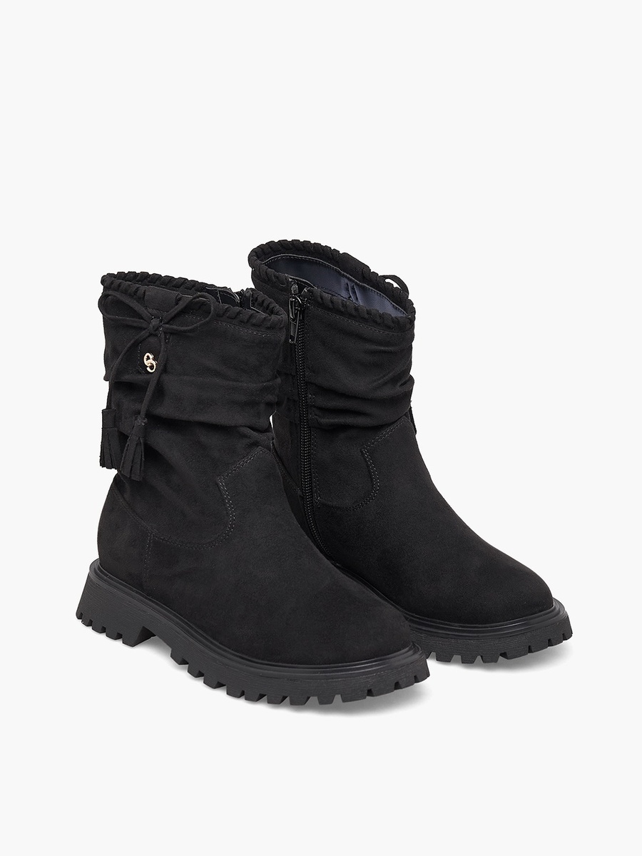 Girls Tassel Detail Ankle Boots