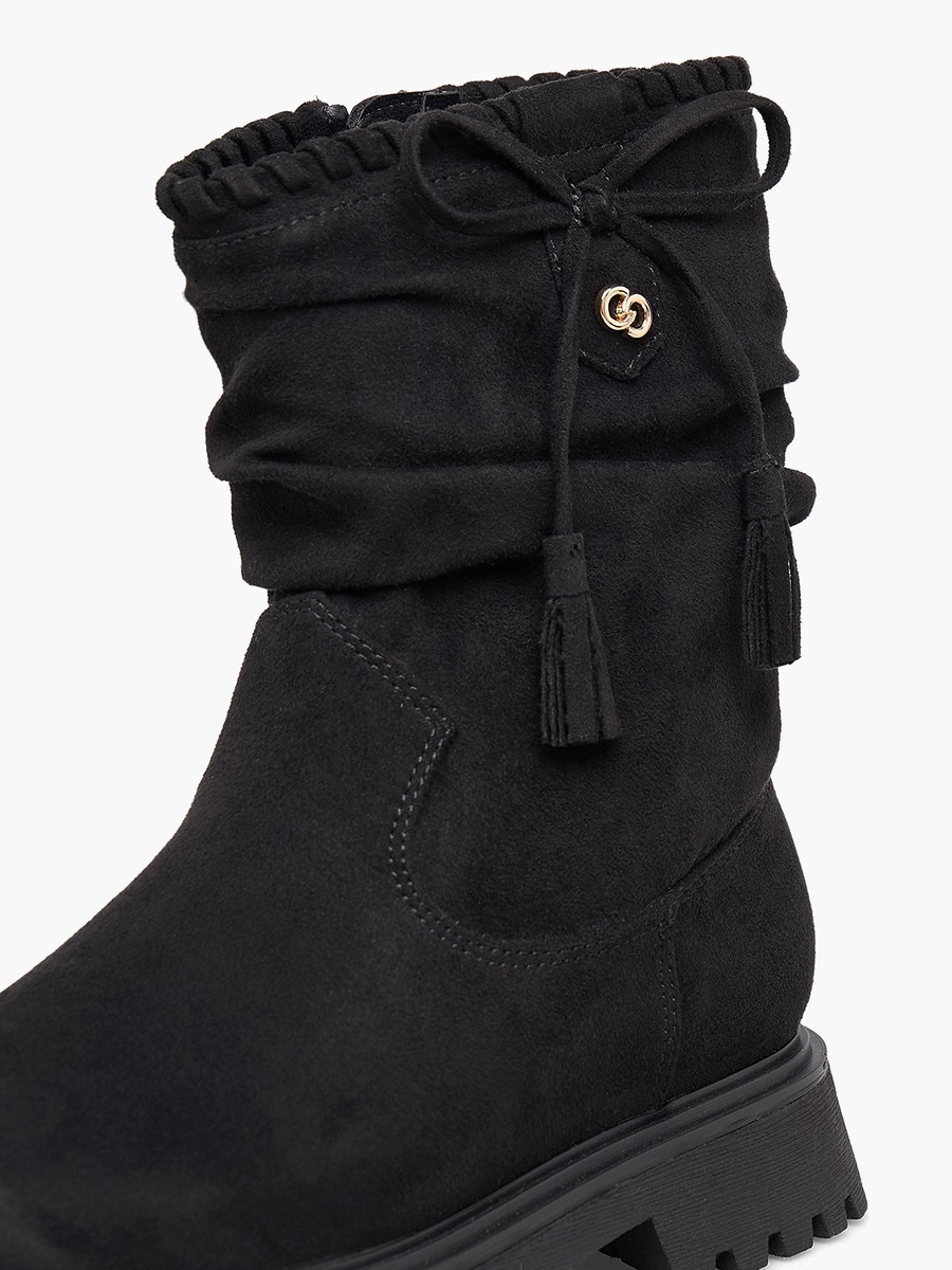 Girls Tassel Detail Ankle Boots