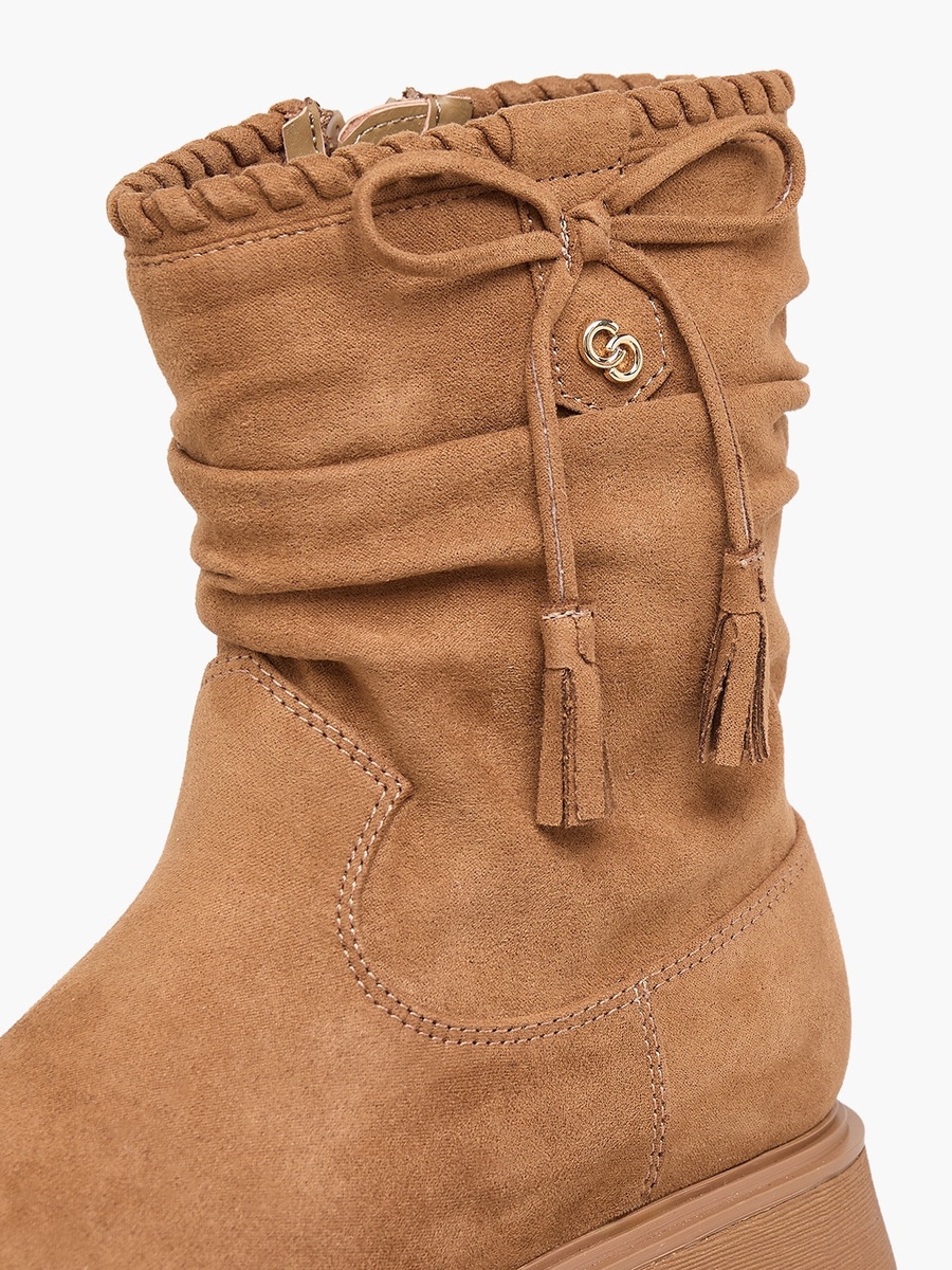 Girls Tassel Detail Ankle Boots