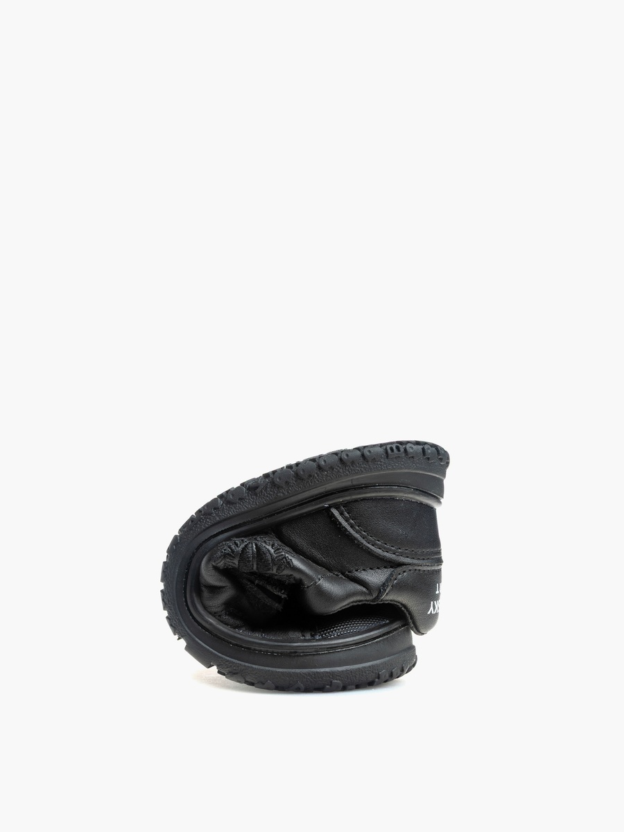 Girls Hook and Loop Leather School Shoes
