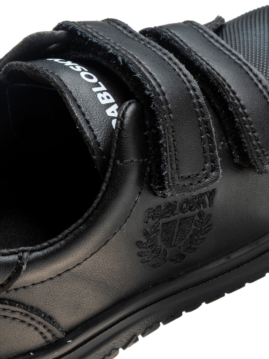 Girls Hook and Loop Leather School Shoes