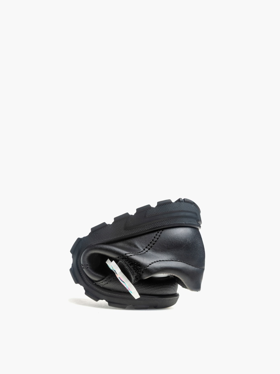Girls Leather Hook and Loop School Shoes