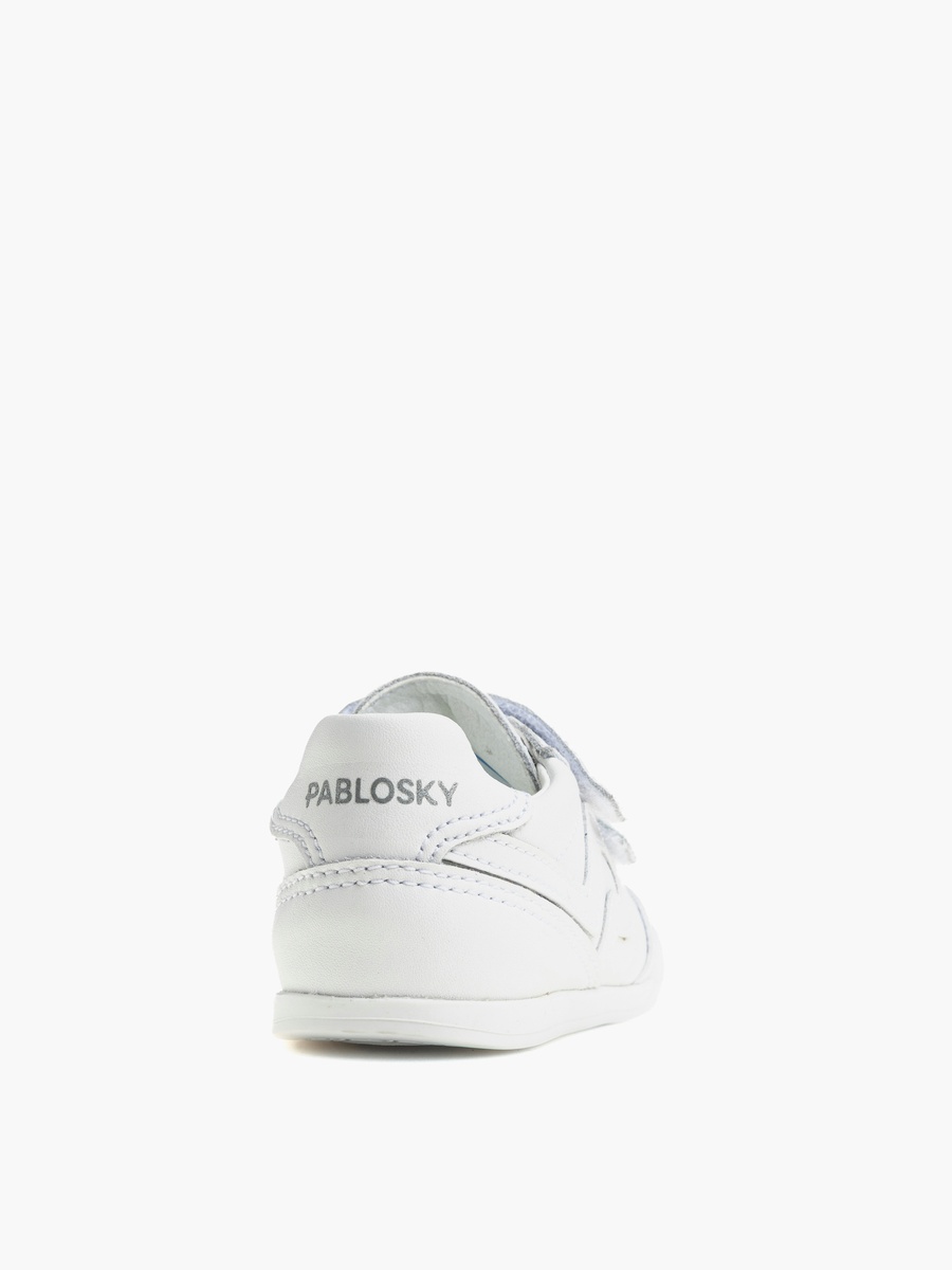 Girls Panelled Hook and Loop School Shoes