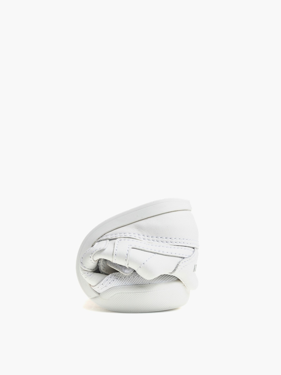 Girls Panelled Hook and Loop School Shoes