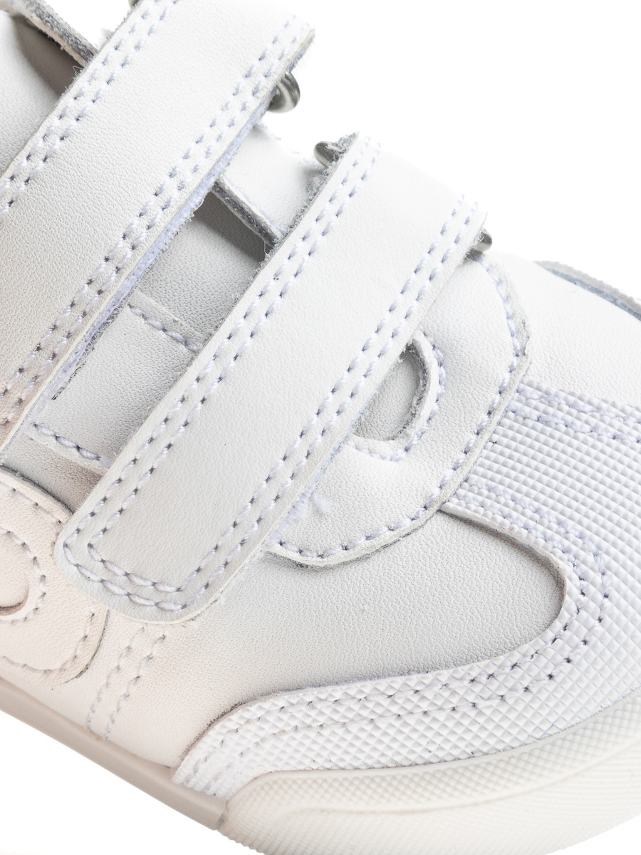 Girls Panelled Hook and Loop School Shoes