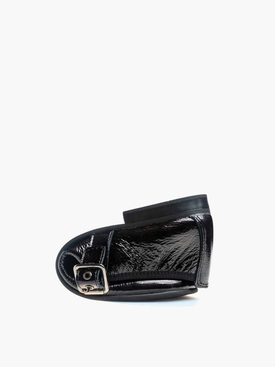 Girls Buckle Closure Leather Mary Jane School Shoes