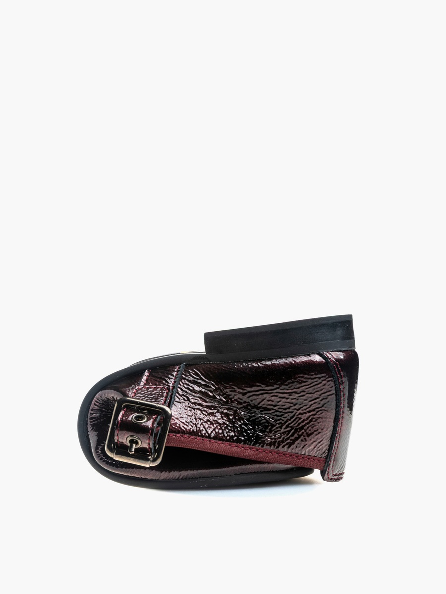 Girls Buckle Closure Leather School Shoes