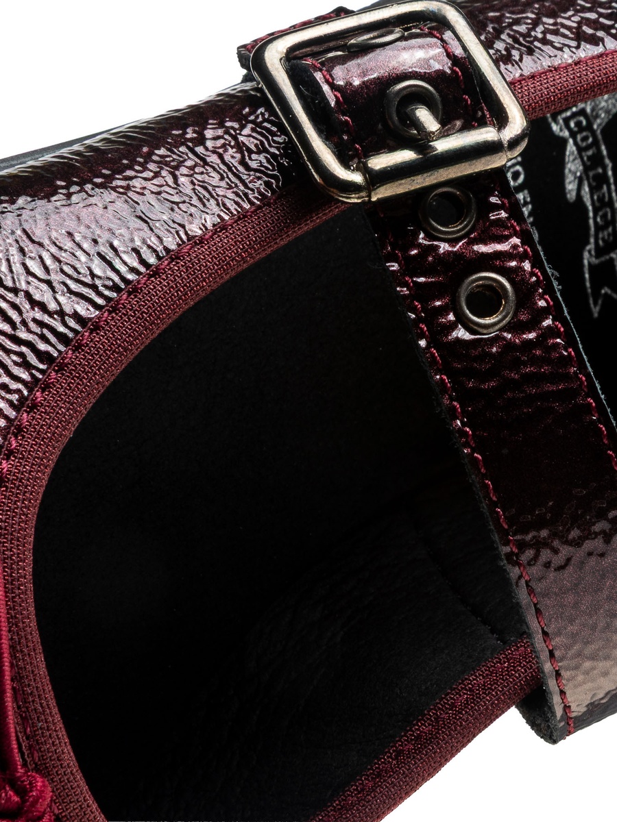 Girls Buckle Closure Leather School Shoes