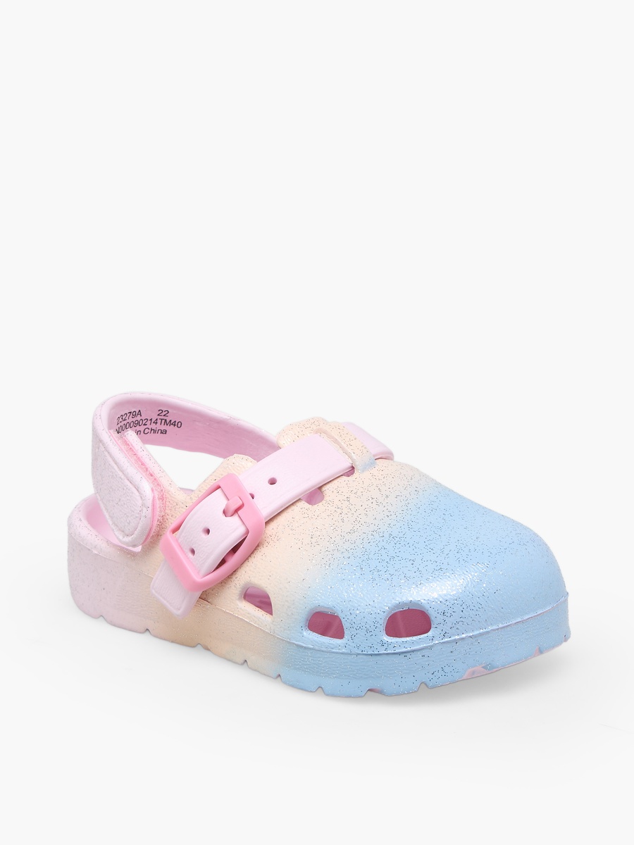 Girls Glitter Ombre Clogs
