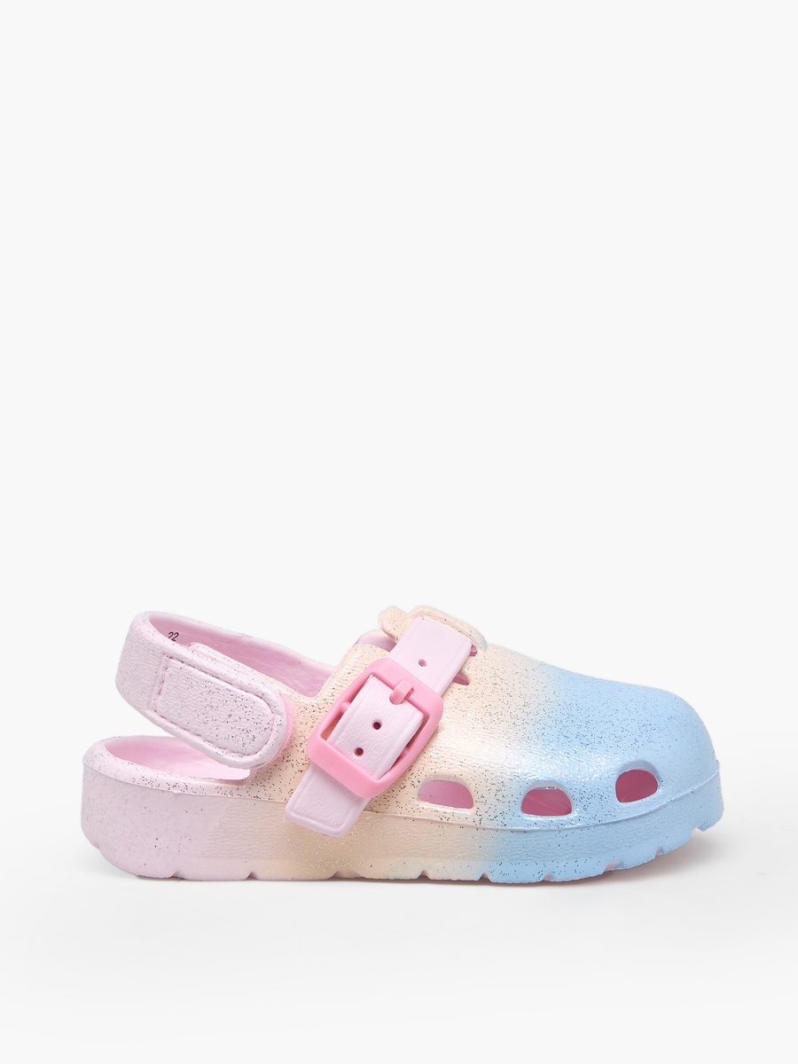 Girls Glitter Ombre Clogs