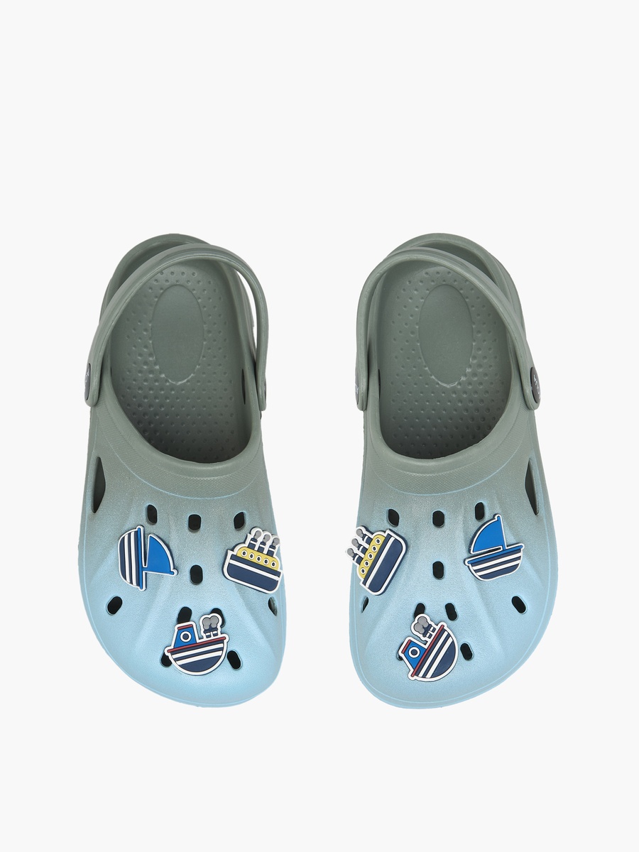 Boys Nautical Applique Ombre Clogs