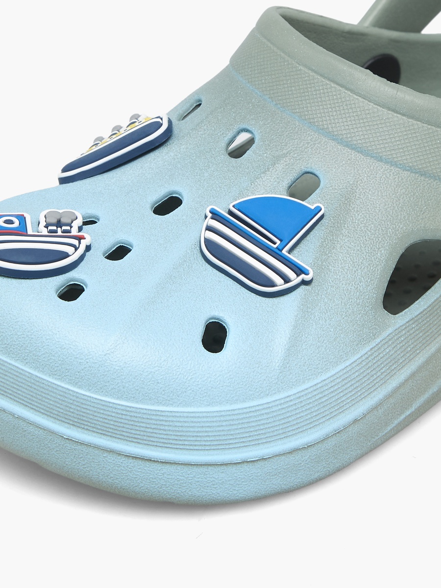 Boys Nautical Applique Ombre Clogs