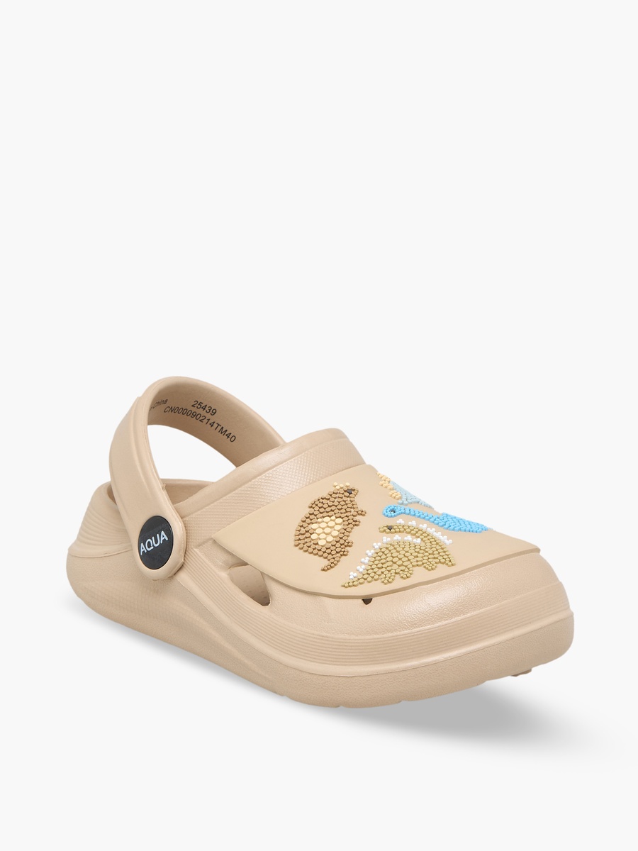 Boys Dinosaur Applique Clogs