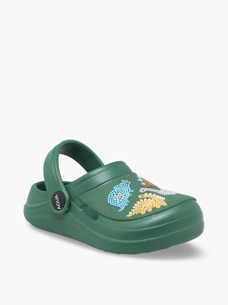 Boys Dinosaur Applique Clogs