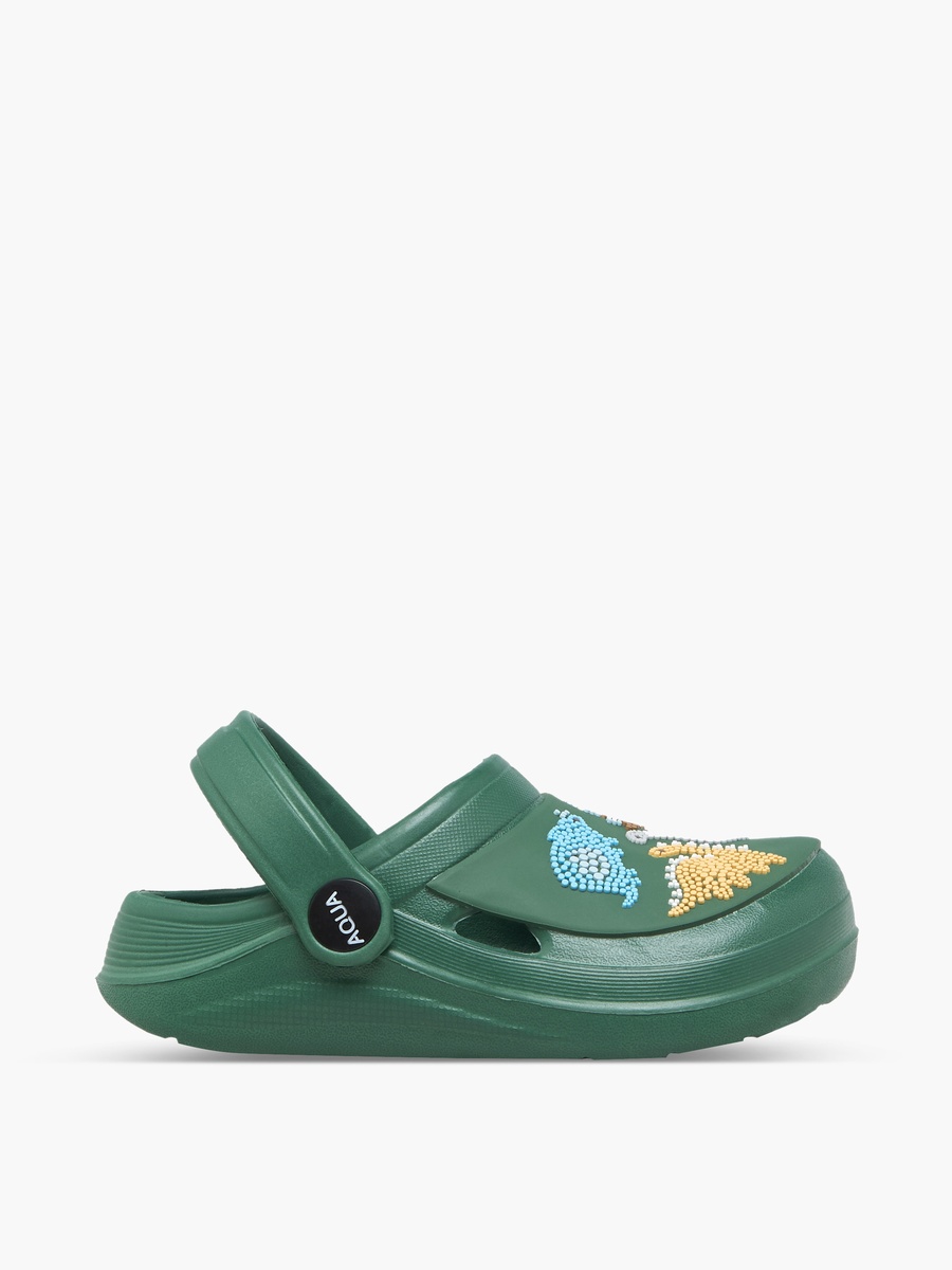 Boys Dinosaur Applique Clogs