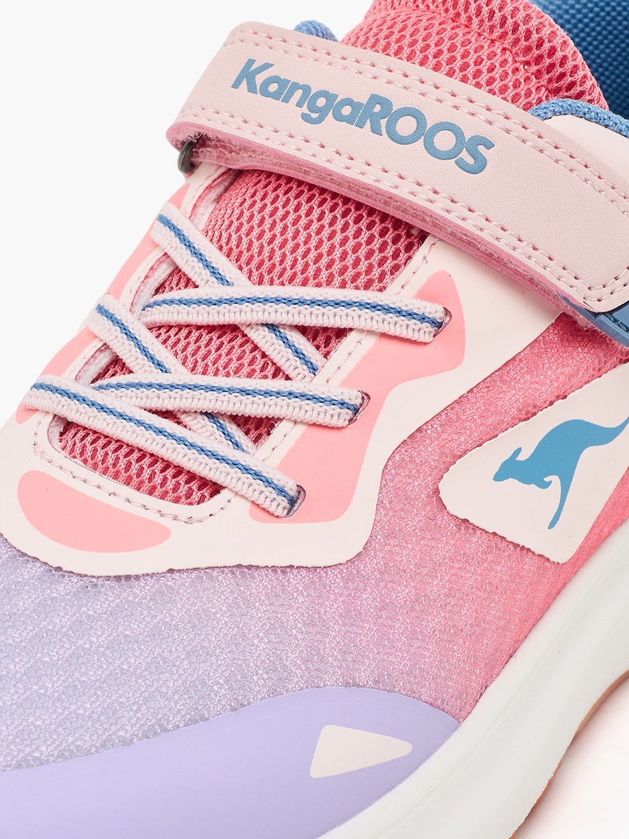 Girls Ombre Hook and Loop Sports Shoes