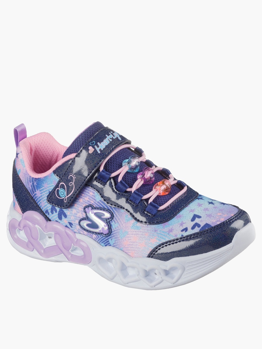 Girls Infinite Heart Lights Light-Up Sports Shoes