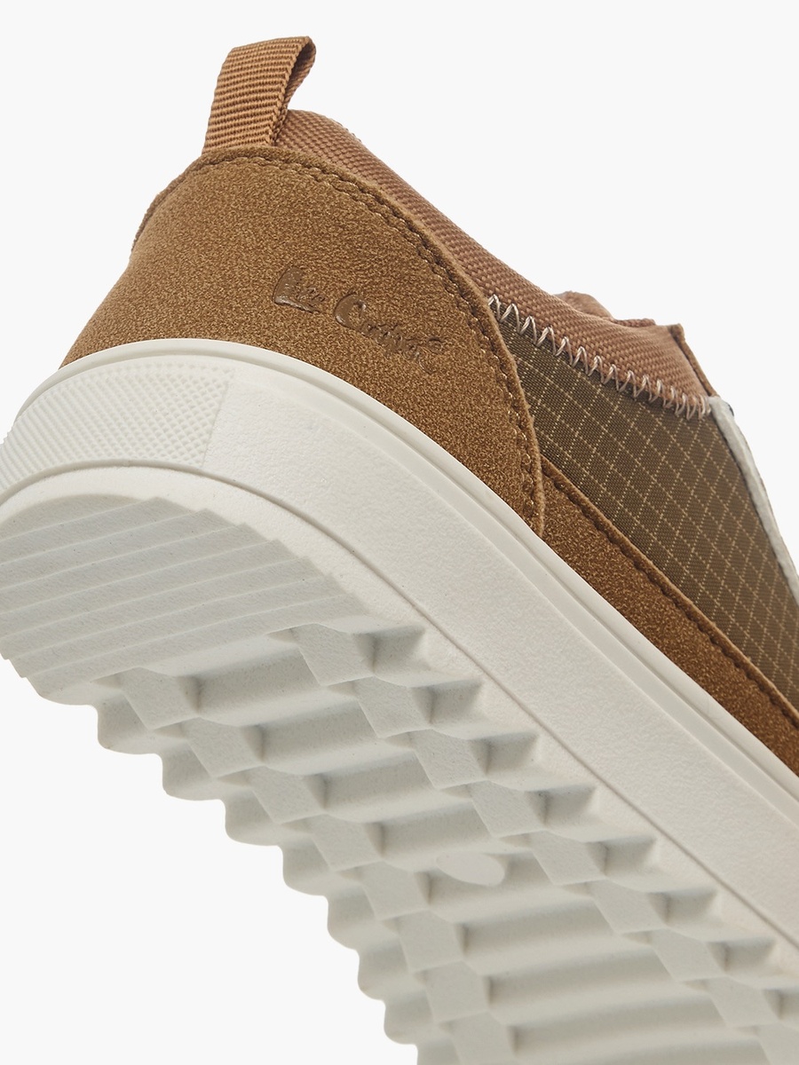 Boys Textured Lace-Up Ankle Sneakers
