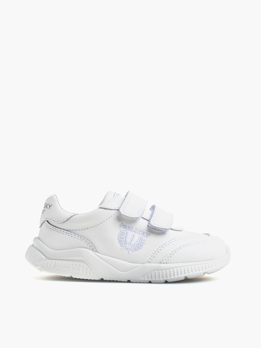 Girls Logo Leather Ankle Sneakers