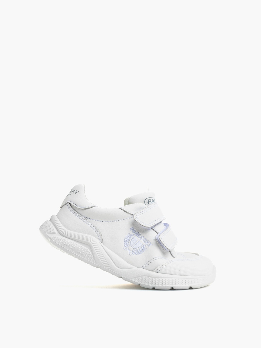 Girls Logo Leather Ankle Sneakers