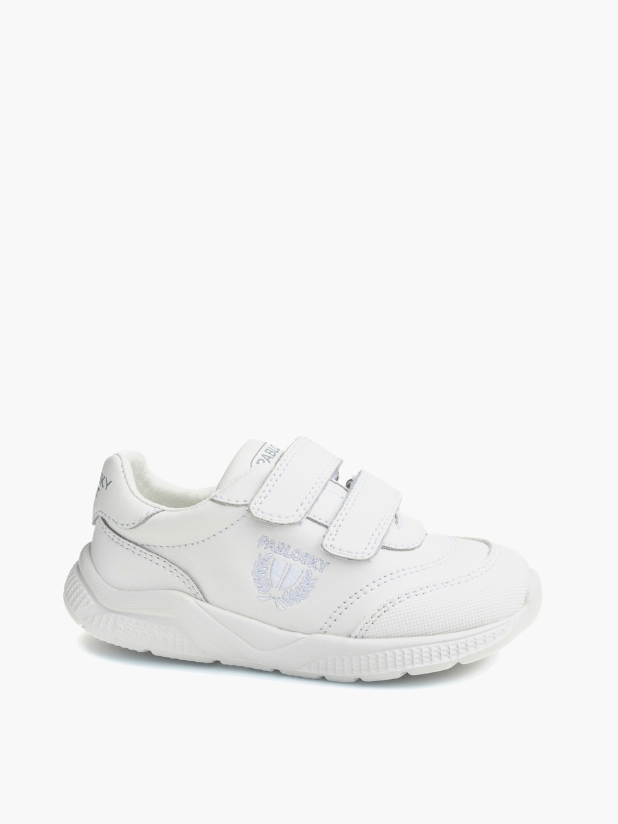 Girls Logo Leather Ankle Sneakers