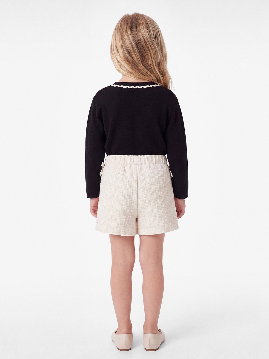 Beige Textured Skort