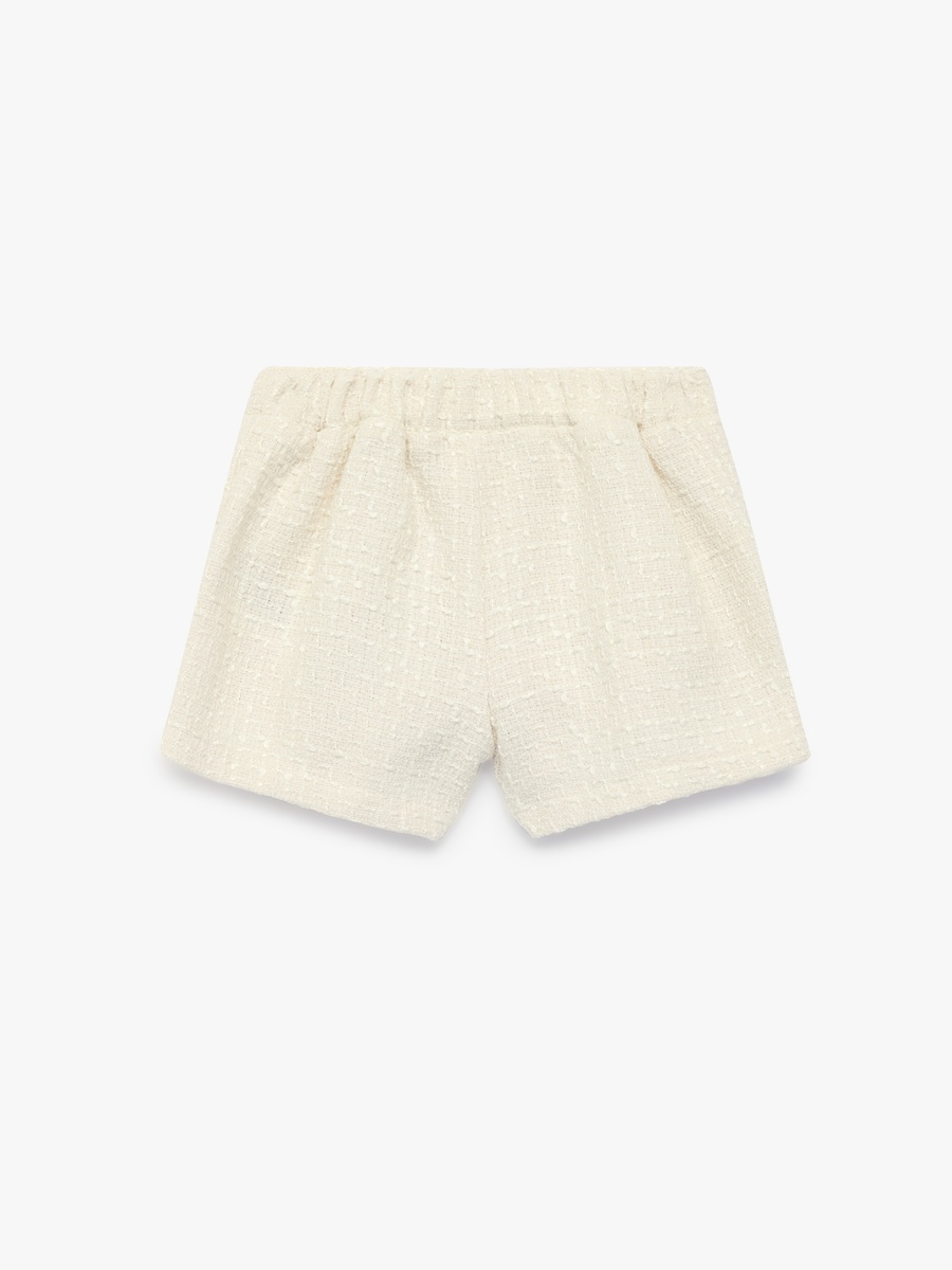 Beige Textured Skort