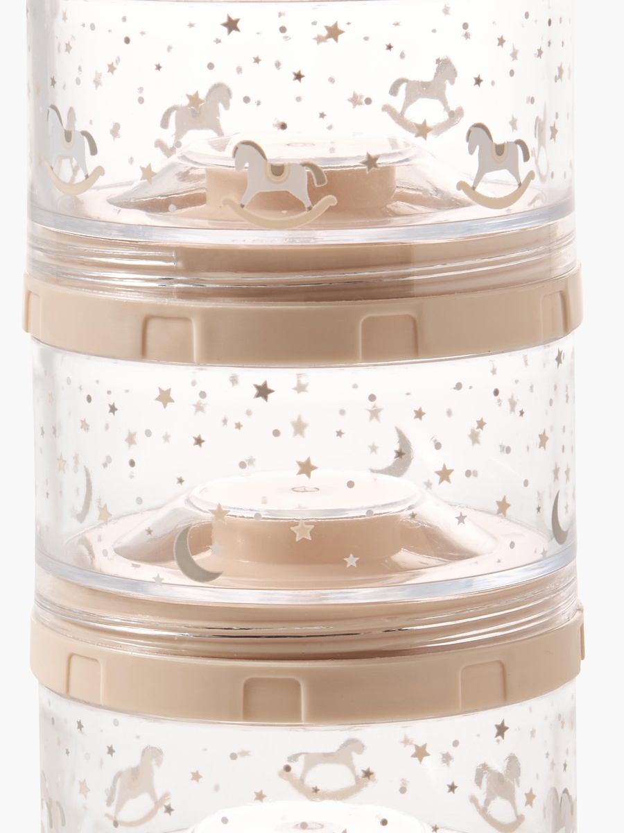 Juniors Milk Powder Container with Rocking Horse Print