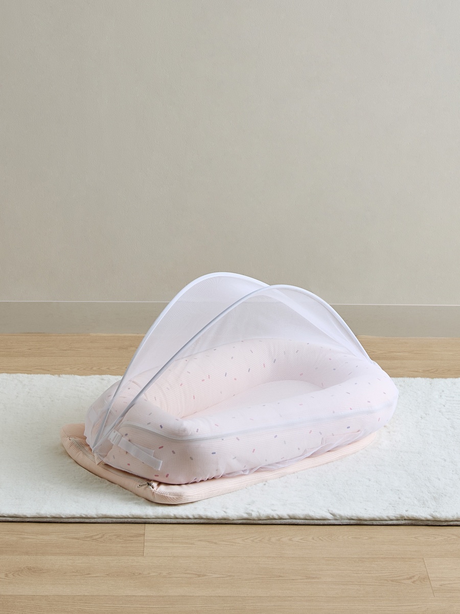 Giggles Waffle Texture Sleeping Bag with Mosquito Net